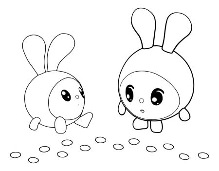 Раскраска Малышарики крошие