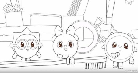 Раскраска для малышей Малышарики