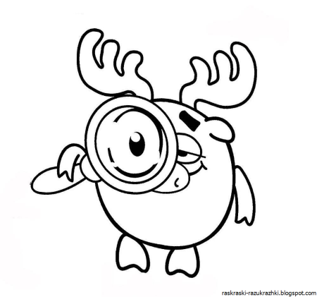 Раскраски для детей Малышарики