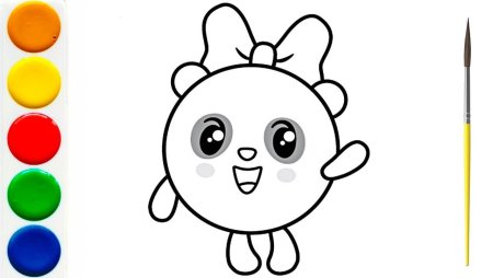 Разукрашка Малышарики