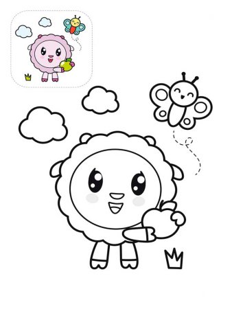 Раскраски для детей Малышарики