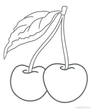 Вишенка раскраска