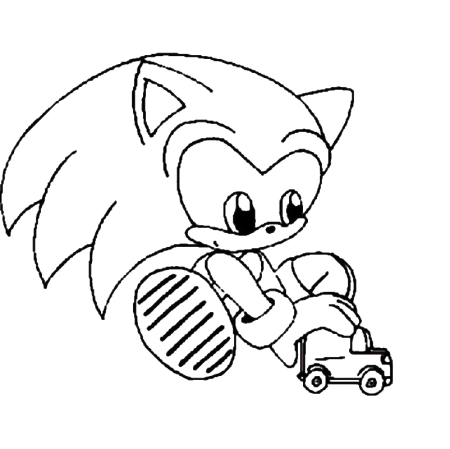 Sonic the Hedgehog раскраска
