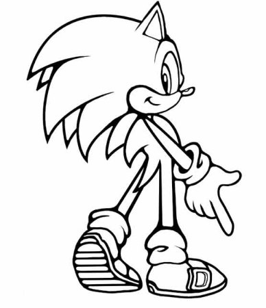 Соник раскраска