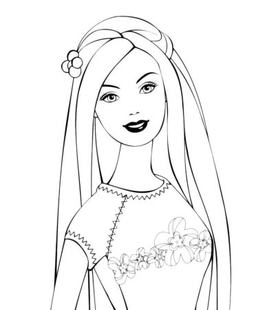Раскраски для девочек Барби