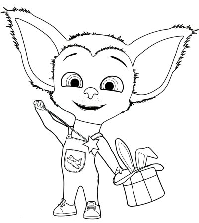 Раскраска дружок Барбоскин