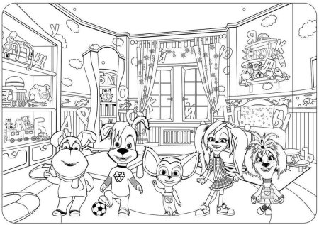 Раскраски Барбоскины роза и Лиза