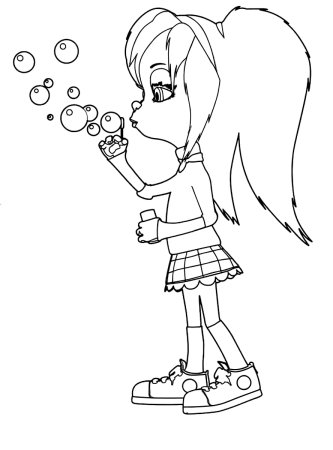 Лиза из Барбоскиных раскраска