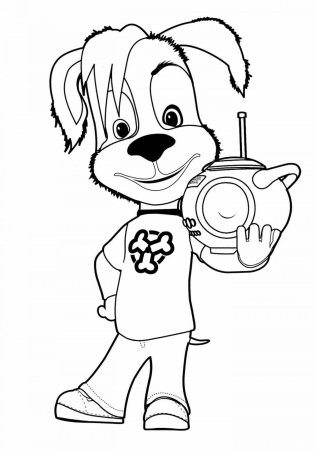 Разукрашка Барбоскины малыш