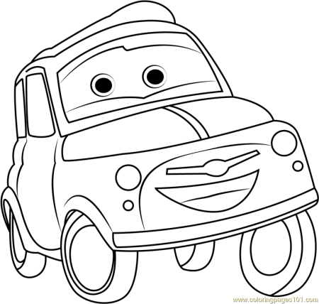 Раскраска Тачки Гвидо