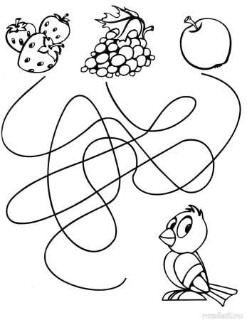 Задания для раскрашивания для детей 4 лет