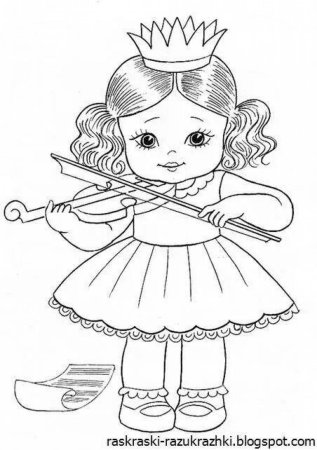 Раскраска кукла