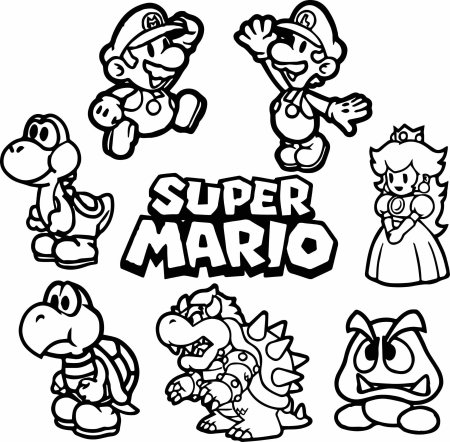 Раскраска Супер Марио часть 2 / раскраска Super Mario / Печатная раскраска / ВЫСОКОЕ КАЧЕСТВО