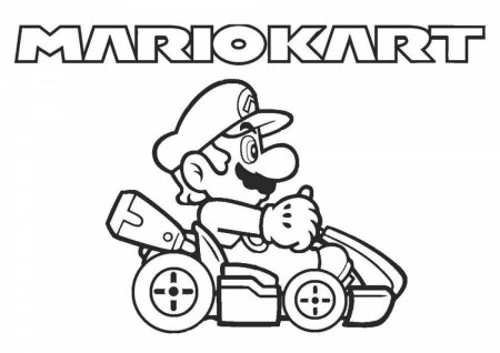 Mario Kart раскраска