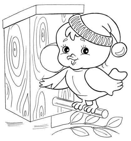 Раскраски Весна для детей 4-5 лет