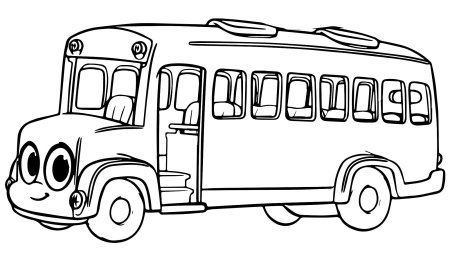 Раскраска автобус