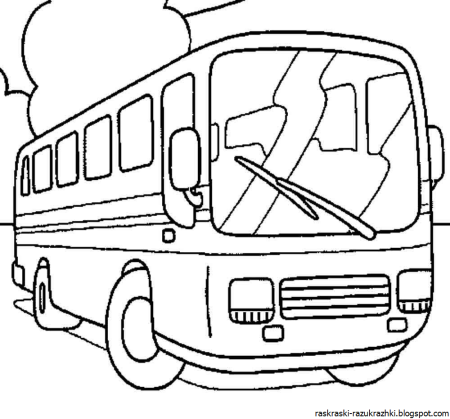Раскраска автобус