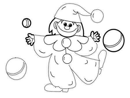 Клоун рисунок