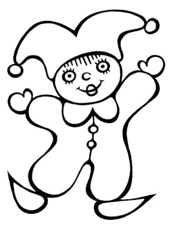 Петрушка раскраска для детей