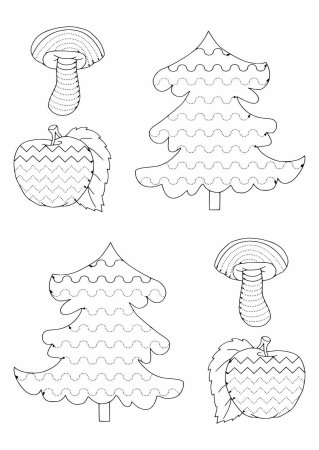 Штриховка для дошкольников