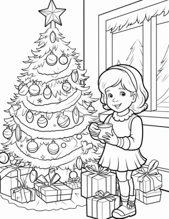 Раскраска новогодние игрушки