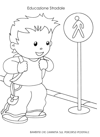 Раскраска дорожное движение