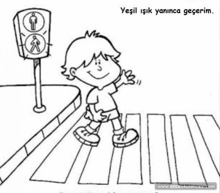 Раскраски безопасность на дороге для детей