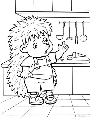 Раскраска. В детском саду