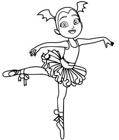 Кукла Барби балерина раскраска