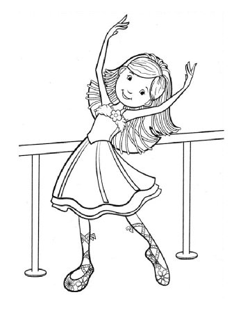 Балетное платье раскраска