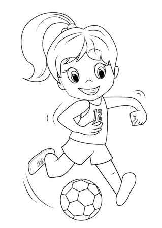 Раскраски спорт для детей 4-5 лет