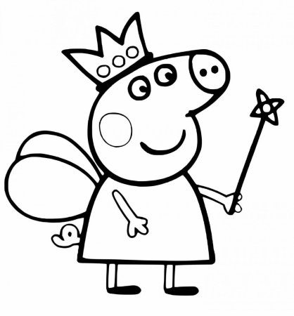 Свинка Пеппа раскраска печать а4