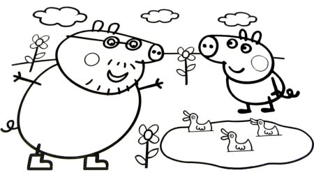 Разукрашки для девочек Свинка Пеппа