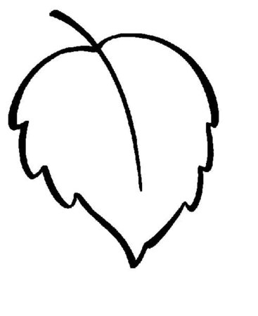 Листья раскраска для детей
