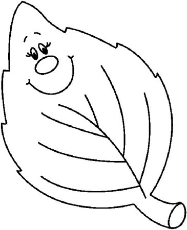 Листья раскраска