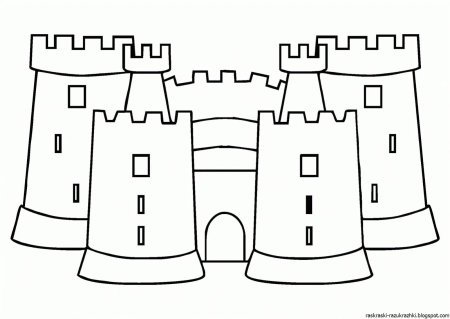 Раскраска замок