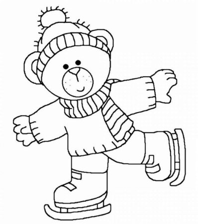 Зимние раскраски для детей средней группы