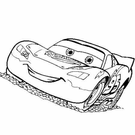 Lightning MCQUEEN раскраска