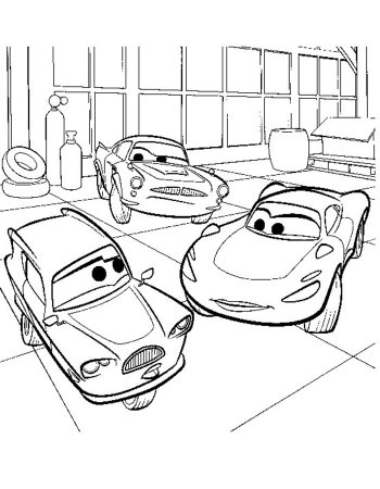 Тачки. Раскраска