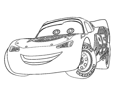 Раскраска для мальчиков Маккуин