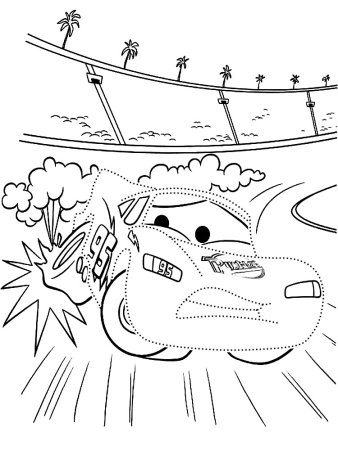 Тачки молния Маккуин раскраска