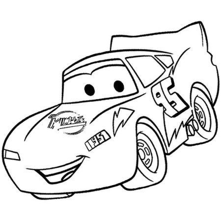 Раскраска молния Маккуин Мак