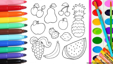 Фломастеры раскраска для детей