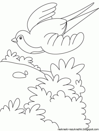 Весенние раскраски для детей 5 лет