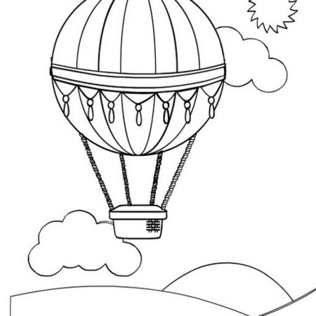 Воздушный шар раскраска