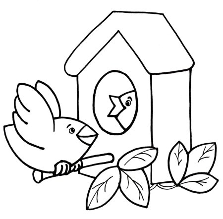 Раскраска. Весна