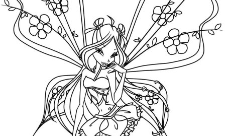 Раскраска Винкс энчантикс команда