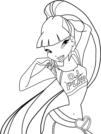 Раскраски Винкс Софикс Муза