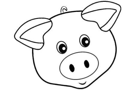 Морда поросенка для детей