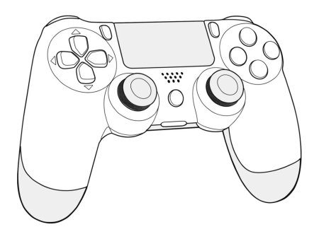 Геймпад ps4 вектор